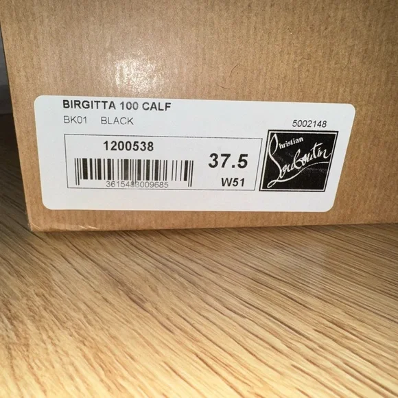 Christian Louboutin black Birgitta 100 calf - Picture 4 of 16